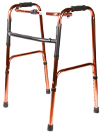 ANDADERA DUAL PLEGABLE BRONCE