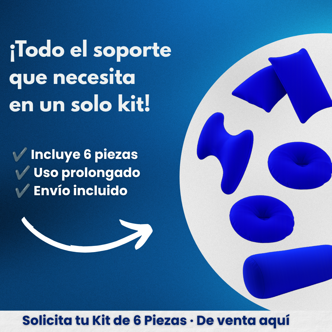 Kit de 6 Piezas Ortopédicas de Microperlas Antillagas y Antiescaras