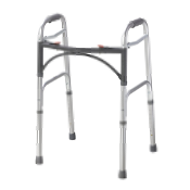 ANDADERA DE ALUMINIO 2 BOTONES