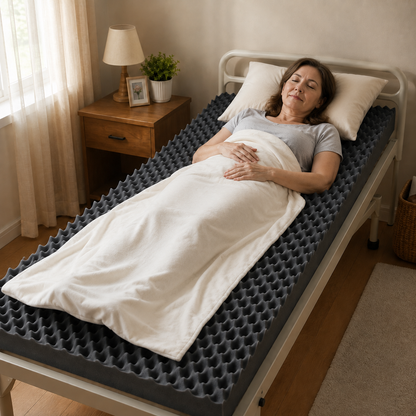 Colchón Convulado Ortopédico 3” Superfirme Densidad 24/130 para Cama Hospitalaria y Pacientes de Más de 100 kg