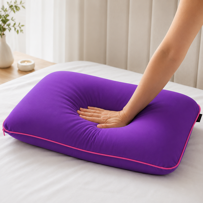 Almohada Viscoelástica Portátil con Bolsa de Viaje, Suave, Cómoda y Adaptable